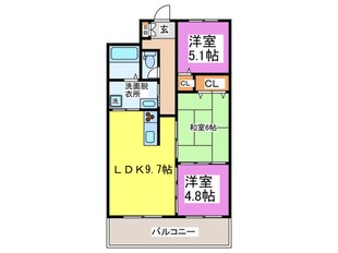 アーデンコート西長堀の物件間取画像